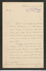 k.k. naturhistorisches Hofmuseum, Intendanzakten 1885-1896 (Hauer), Aktenzahl Z.142/1892, Seite 1